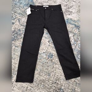 Calvin Klein Men's Black Slim Straight Jeans 36x29 - New With Tags
